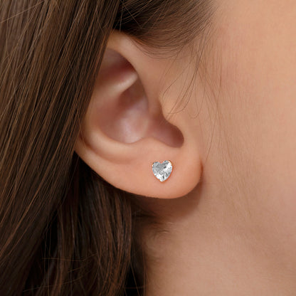 Boucles d'oreilles pour enfant en or jaune 14K YG-03-P0028