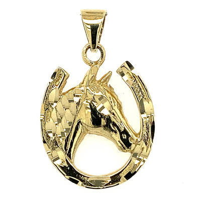 Pendentif en or 10k cheval pour homme BEN1184