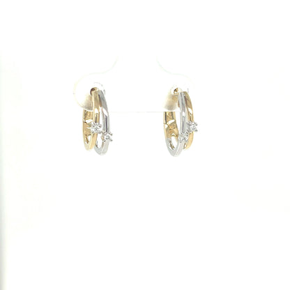 Boucles d'oreilles en or avec diamants BJ3688tt