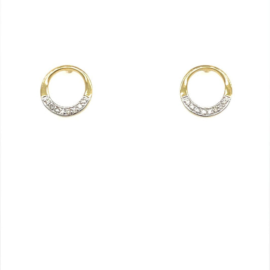 Boucles d'oreilles en or avec diamants C80952